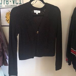 very cute black cardigan